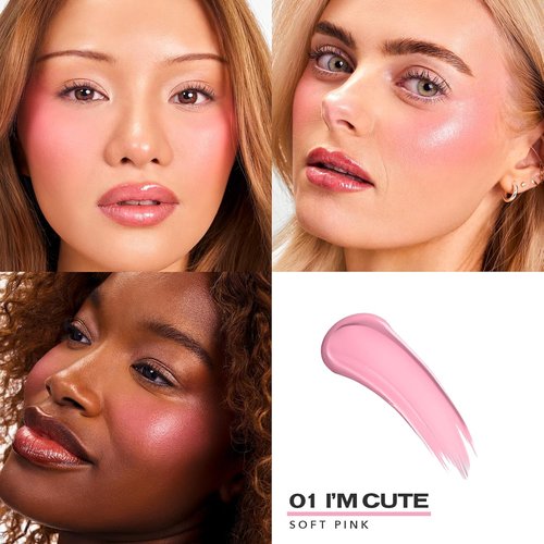 Sacheu Cheek STAY-N Liquid Blush - High Pigment, Buildable Cream for Dewy Radiance | Long-Lasting & Cruelty-Free