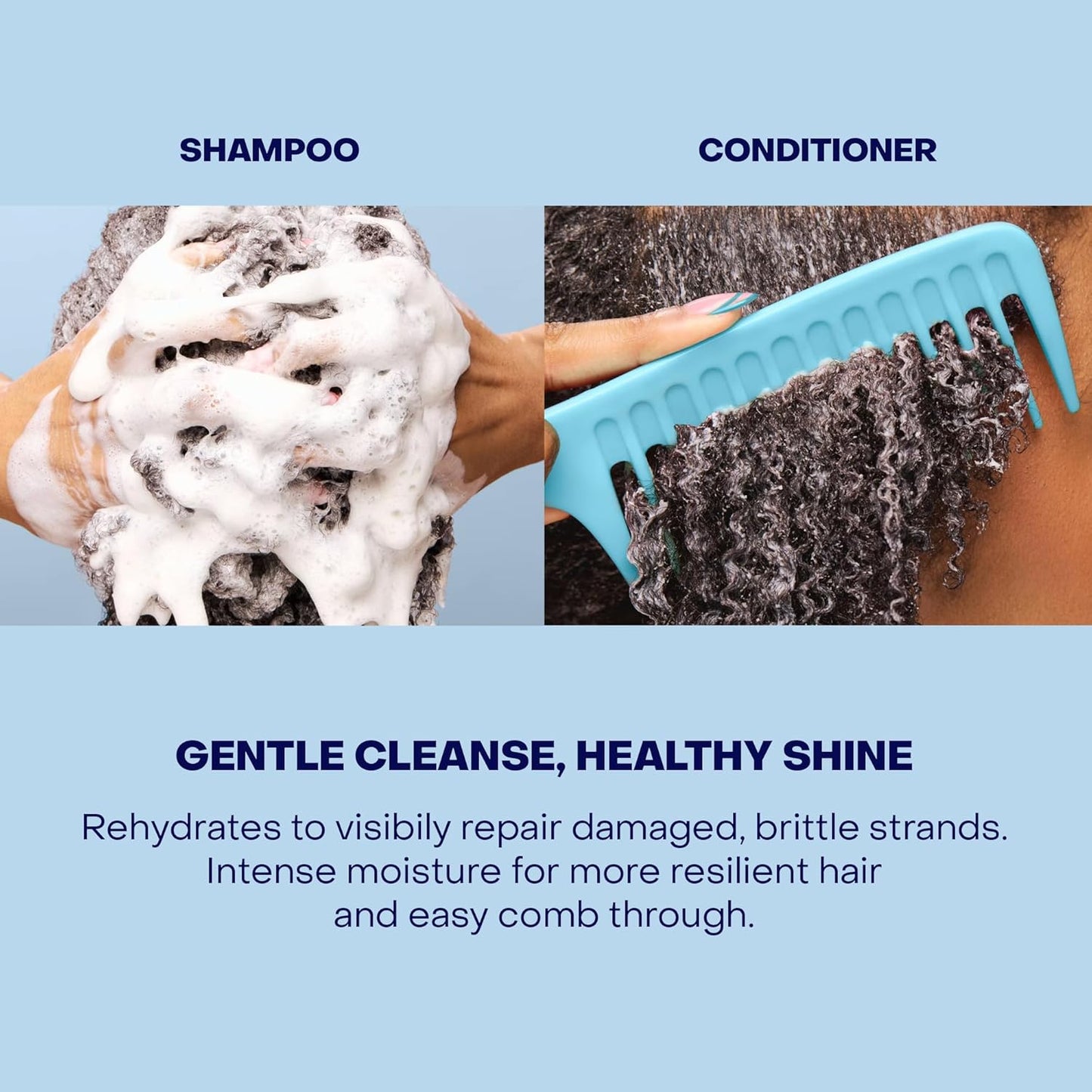 SheaMoisture Manuka Honey & Yogurt Shampoo and Conditioner Set | Hydrate, Repair & Strengthen Hair