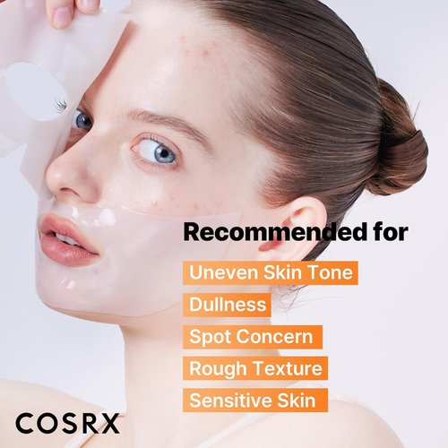 COSRX Hydrogel Face Masks - Alpha-Arbutin Discoloration Care | Collagen Infused, 3 EA