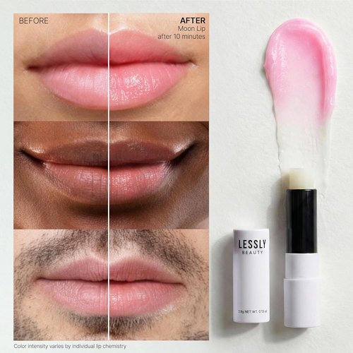 Moon Lip Color Changing Lip Balm - Hydrating pH Formula with Soft Pink Tint | Moisturizing Korean Skincare