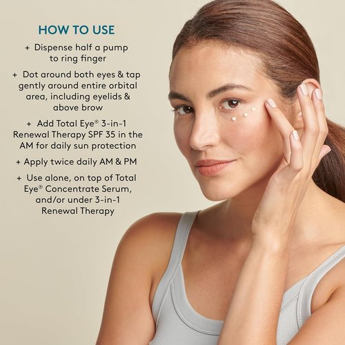 Colorescience Total Eye Firm & Repair Cream - Revitalize & Brighten Under Eyes | 0.6 Fl. Oz.