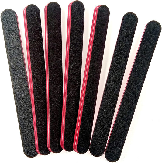 ZHIYE Nail File Set - 7PCS Professional Double-Sided Emery Boards for Perfect Nail Grooming
