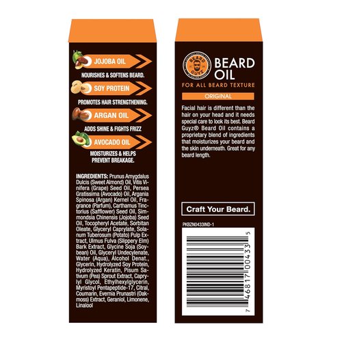 Beard Guyz Beard Oil - Lightweight Moisturizer & Conditioner for Soft, Hydrated Beards - 1.5 oz