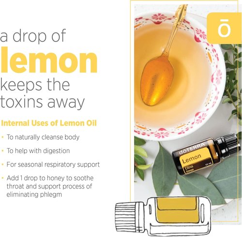 DoTerra - Lemon Essential Oil - Refreshing Citrus Aroma | 15 mL for Aromatherapy & Wellness