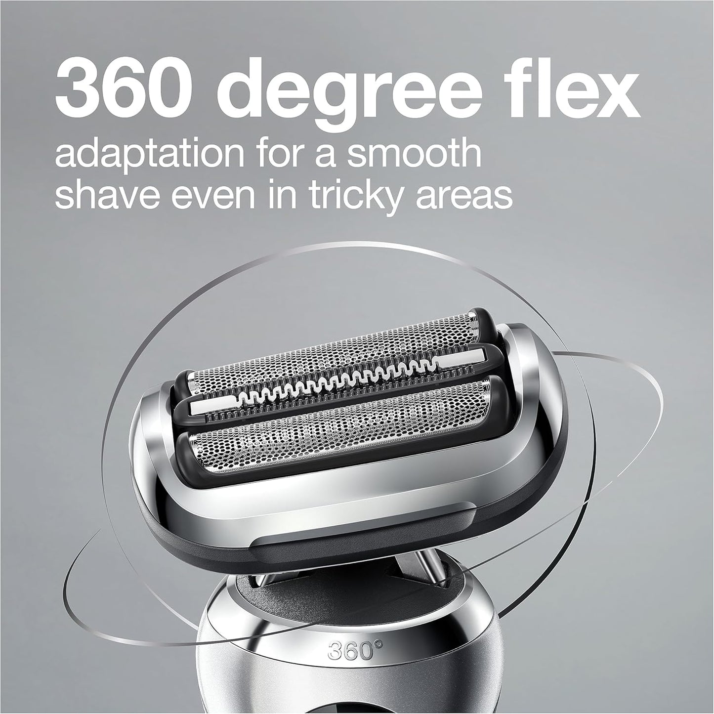 Braun Series 7 7032CS Electric Razor for Men - Wet & Dry Rechargeable Foil Shaver with Beard Trimmer | Silver