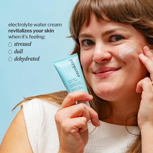 Cocokind Electrolyte Water Cream - Lightweight Hydrating Gel Moisturizer for All Skin Types | 1.7 Fl Oz