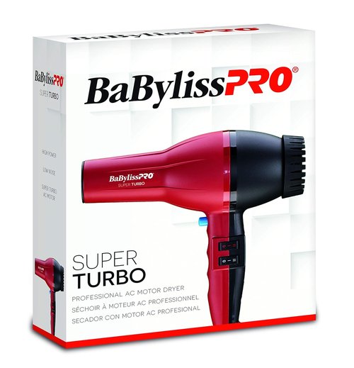 BaBylissPRO Turbo Hair Dryer - Powerful 2000W Fast Drying | Lightweight & Compact Design