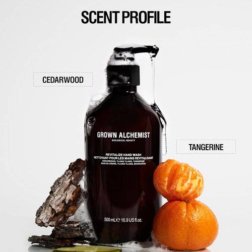 Grown Alchemist Revitalize Hand Wash - Hydrating Natural Liquid Soap with Ylang Ylang & Cedarwood | 500mL