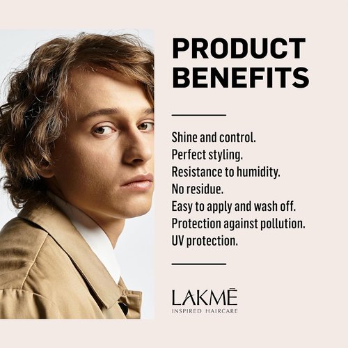 LAKMÉ K.Finish Sculptor Strong Hold Hair Gel - Extreme Hold Styling Cream, 5.1 Fl Oz