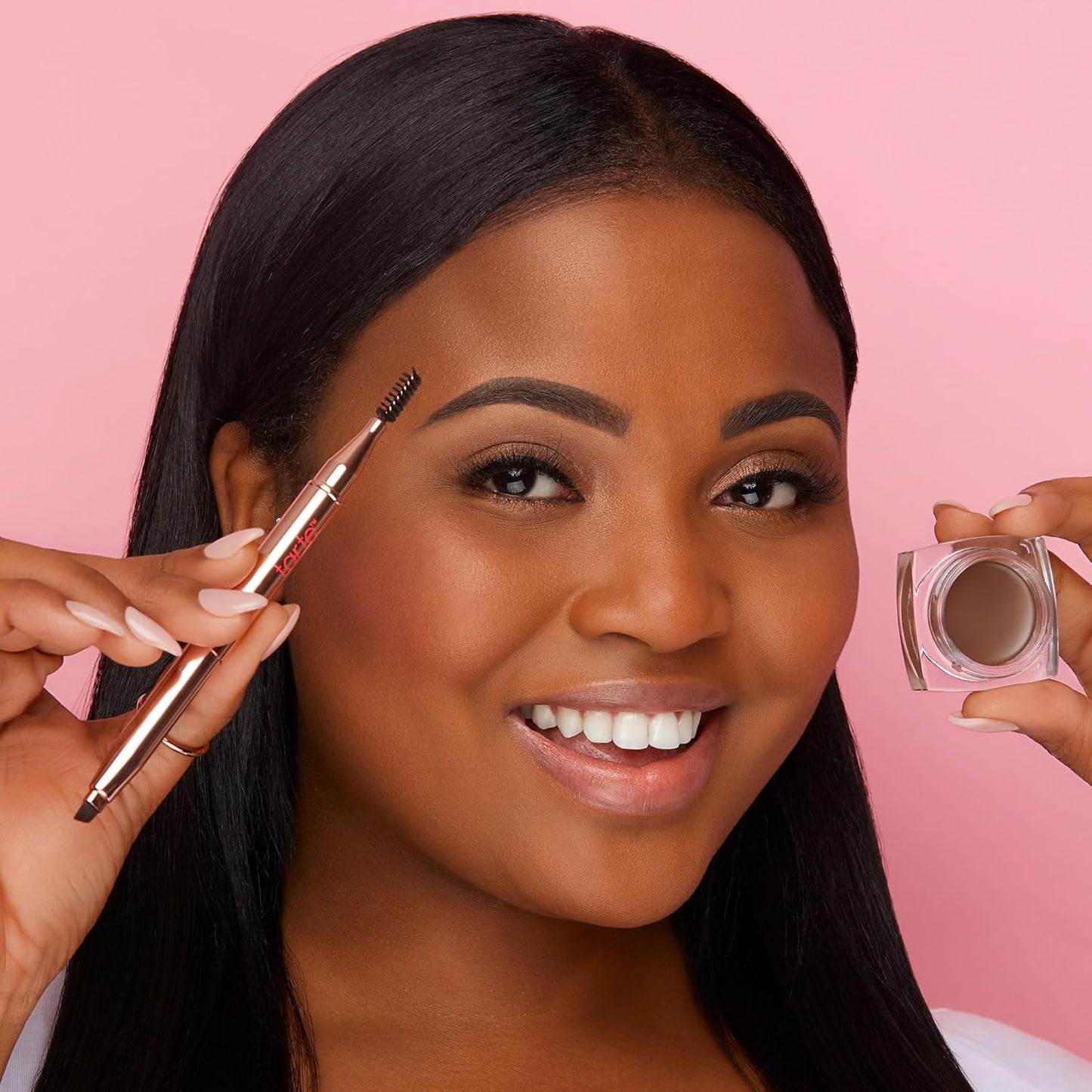 Tarte Big Ego Brow Pomade - Creamy, Pigmented Eyebrow Gel for Sculpting & Filling | Waterproof, Longwear Formula with Vitamin E