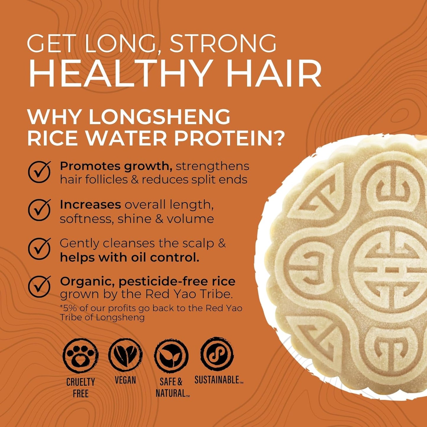 Viori Native Essence Shampoo & Conditioner Bar Set | Handcrafted Rice Water Formula for Hair Growth - Bamboo Holder Included