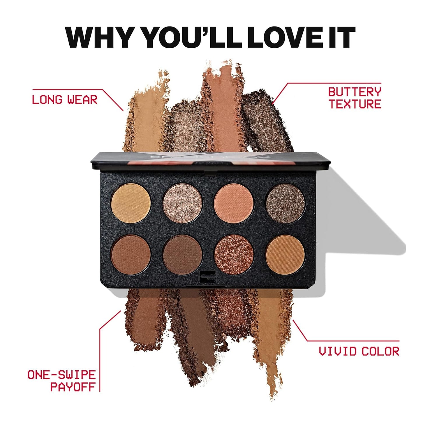 Smashbox Always On Mood Board Eye Shadow Palette - Long-Wearing, High Pigment Shimmer Shades | 0.24 Ounce