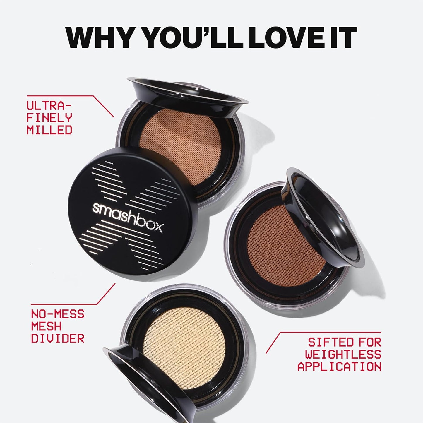 Smashbox Always on Loose Setting Powder | Blurring Translucent Oil-Controlling Setting Powder that Sets Makeup All Day with a Natural-Looking Matte Finish, 0.35 Ounce