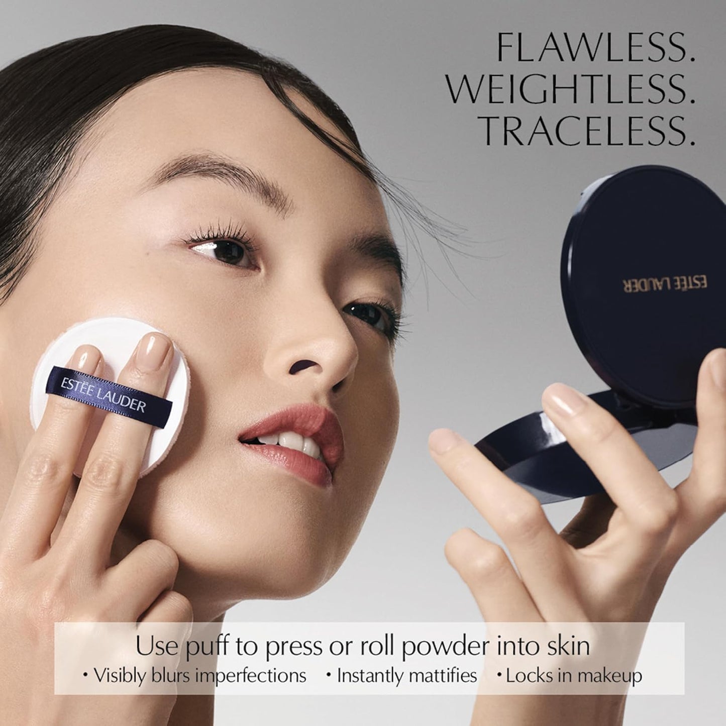 Estée Lauder Double Wear Matte Setting Powder | Oil-Control Pressed Face Powder Compact with Puff