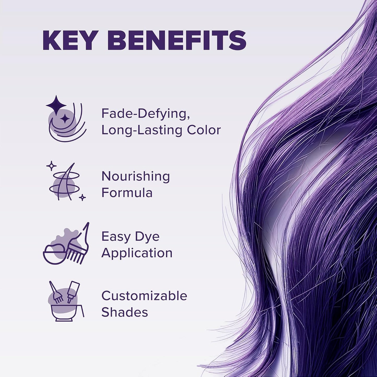 Splat Midnight Complete Hair Dye Kit - Semi-Permanent, Long-Lasting, Vegan | Midnight Tanzanite