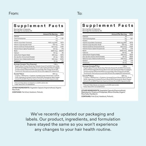 Nutrafol Women's Balance Hair Growth Supplements - Clinically Proven for Thicker Hair | 1 Month Supply Refill Pouch