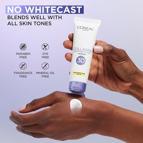 L'Oreal Paris Collagen Moisture Filler Face Cream - Anti-Aging SPF 30 Moisturizer with Serum Sample