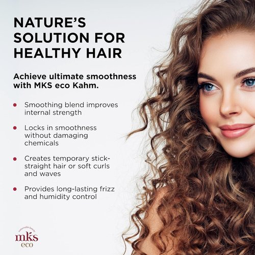 Earthly Body MKS Eco Kahm Smoothing Hair Treatment - Vegan Conditioner with Argan & Hemp Oils - 1 Count