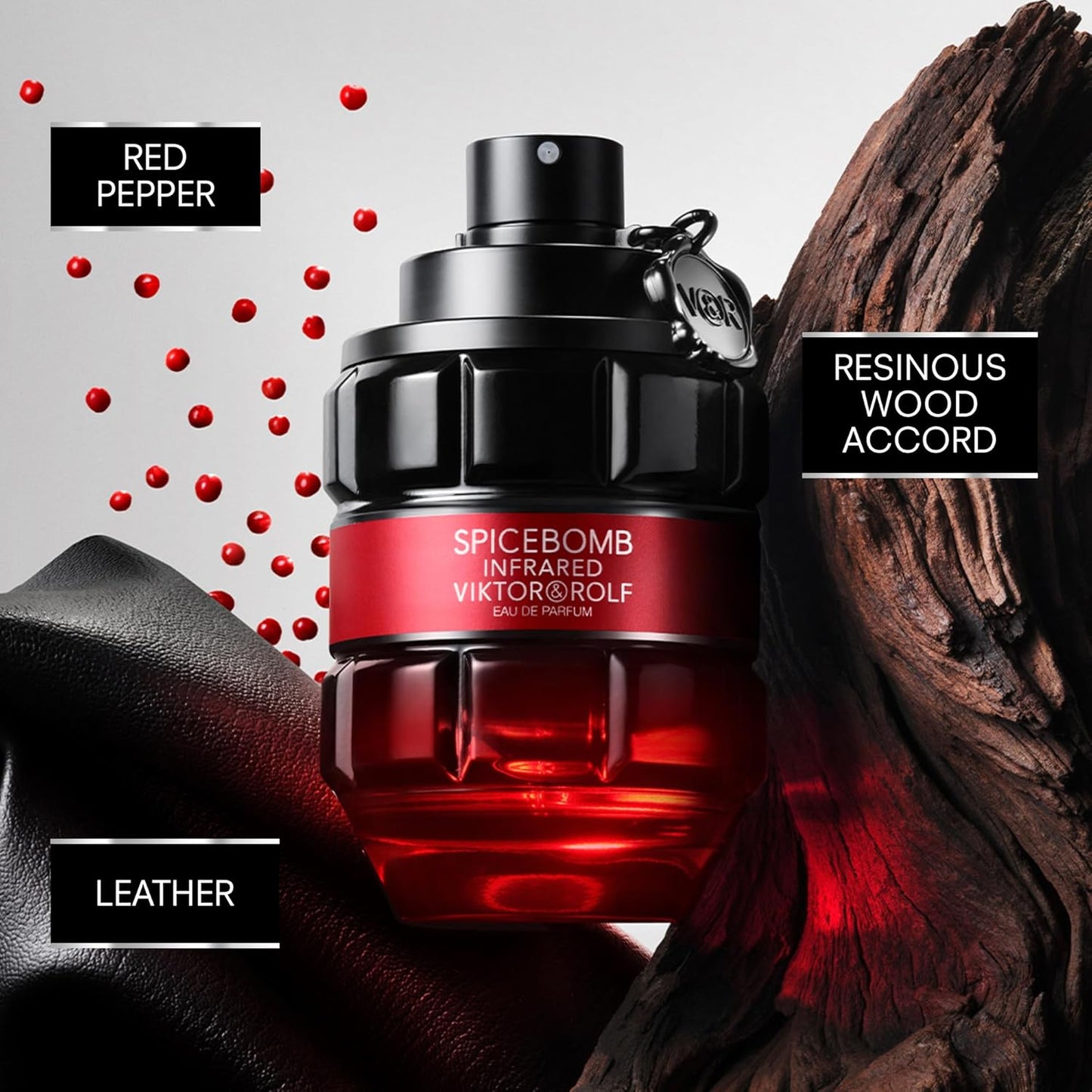 Viktor&Rolf - Spicebomb Infrared Eau de Parfum - Woody & Spicy Cologne for Men - 3 Fl Oz