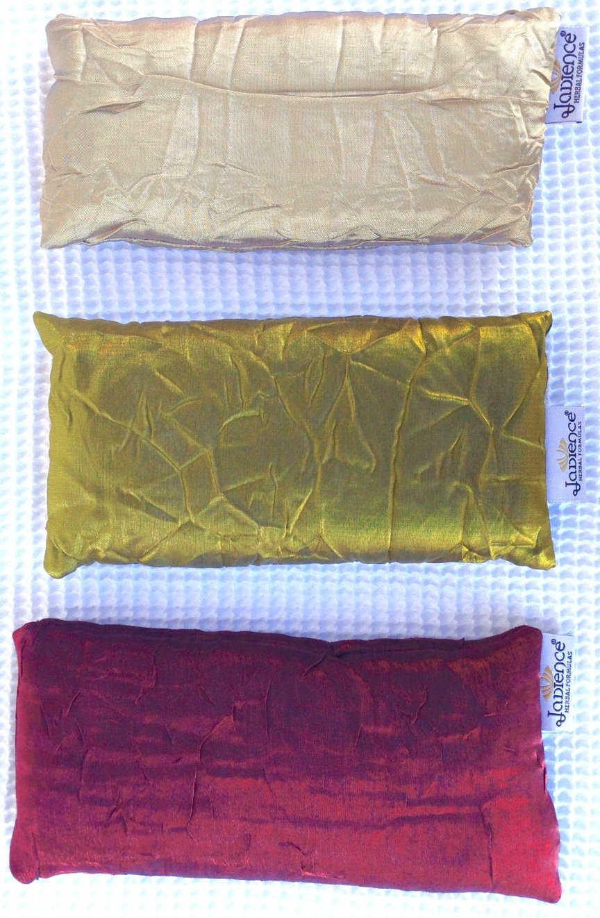 Jadience Lavender Eye Mask - Gold: Soothing Eye Pillow for Stress & Tired Eyes! | Perfect Yoga Eye Bag | Best Eye Mask for Migraines