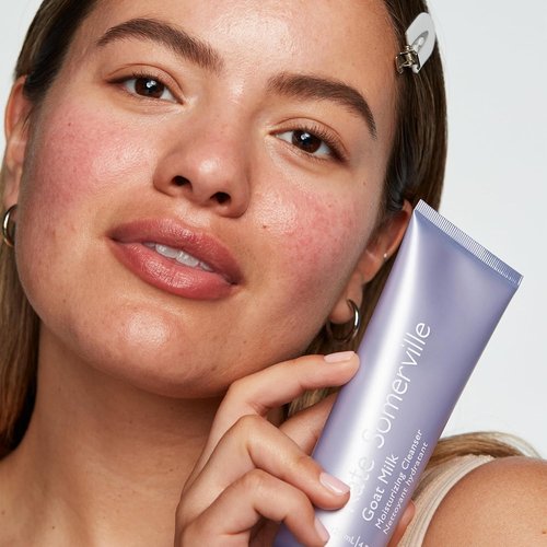 Kate Somerville Goat Milk Moisturizing Cleanser & SuperCell Peptide Serum Duo - 4oz & 1oz