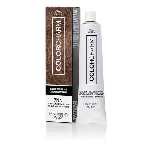 COLORCHARM Permanent Cream Hair Dye - High Lift Blonde Hair Color with Golden Honey Tones | 100% Gray Coverage | 2 oz.
