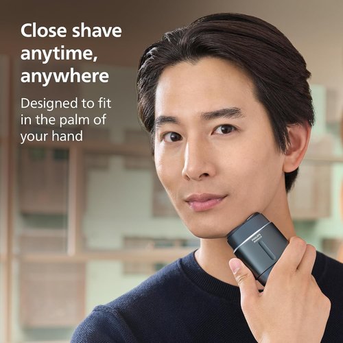 Philips Norelco Shaver 700 Series - Compact Electric Shaver with Lift & Cut System, Dual Steel Blades, Wet & Dry Use