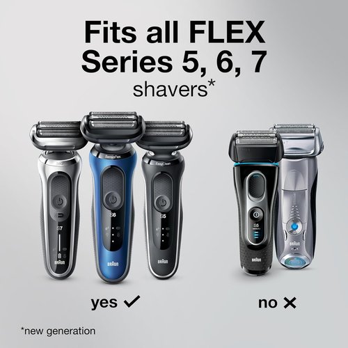 Braun Series 5 53B Electric Shaver Head - Compatible with Series 5 & 6 Shavers, Black