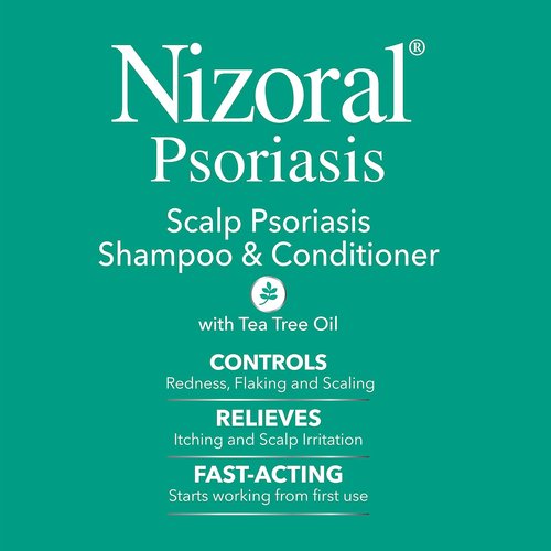 Nizoral Psoriasis Shampoo & Conditioner - Gentle Scalp Treatment for Itching & Flaking | 11 Oz