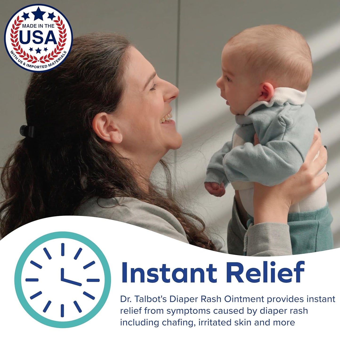 Dr. Talbot's Diaper Rash Ointment - 2 oz Zinc Oxide Skin Protectant with Peruvian Balsam - Soothes & Prevents Rash