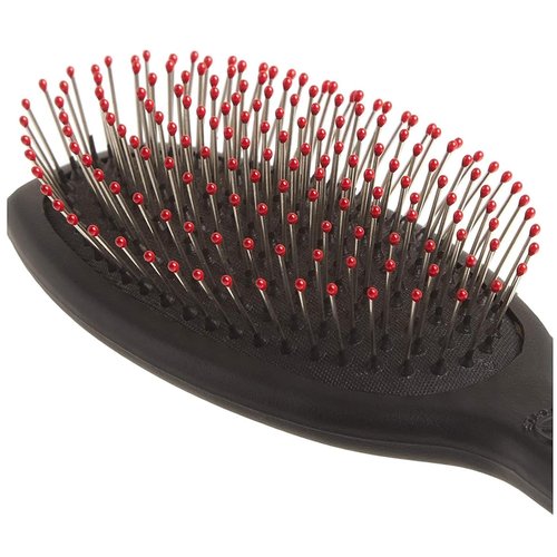 Cricket Static Free Cushion Hair Brush - Smoothing & Detangling for Thick, Curly Hair - Anti-Static Metal Bristles