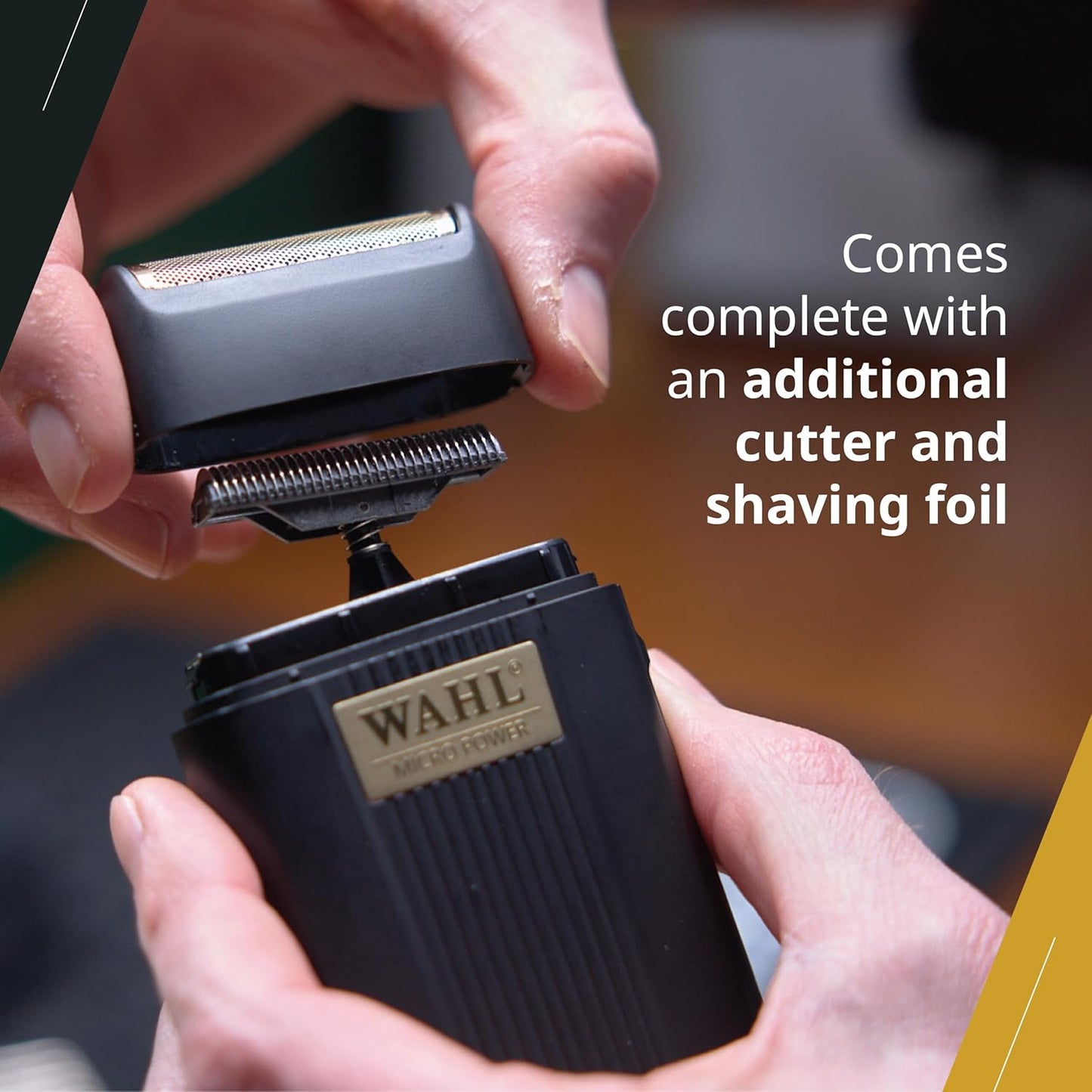 Wahl Professional Micro Power Shaver - Cordless Ultra-Close Finishing Foil for Precision Grooming | 2-Hour Runtime