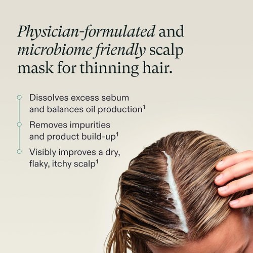 Nutrafol Exfoliating Scalp Mask - Eliminates Build-Up & Oil for Healthier Hair | 4 Fl Oz Bottle