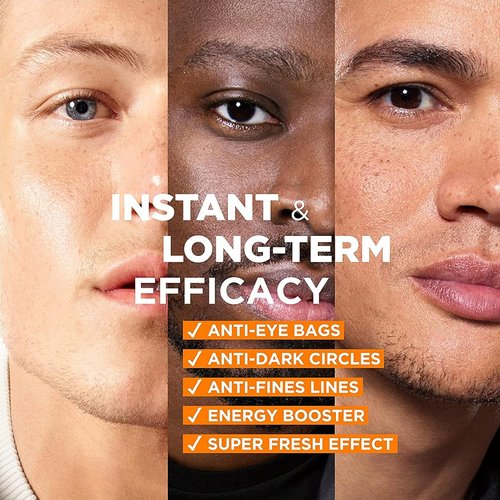 L'Oréal Men Expert Eye Roll-On - Hydra Energetic Formula with Vitamin C | Reduces Dark Circles, 10ml