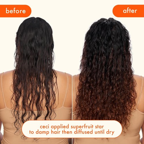 Amika Superfruit Star Lightweight Hair Styling Oil - Heat Protection, Strengthens & Reduces Breakage | For All Hair Types