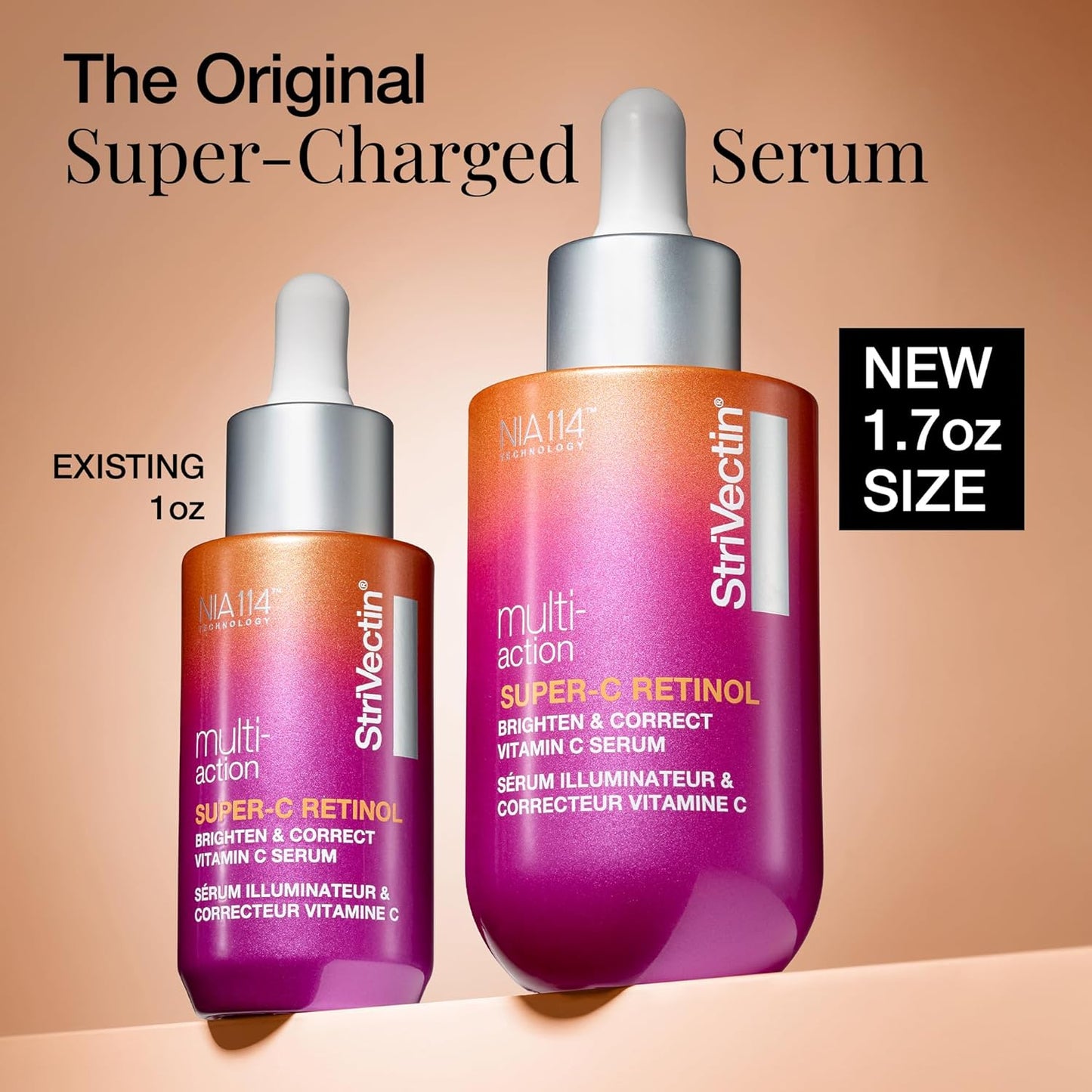 StriVectin Multi-Action Super C Retinol Serum - Brightening & Correcting Formula for Radiant Skin