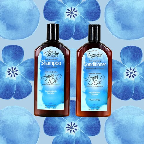 Agadir Daily Volumizing Shampoo - Boost Volume & Shine | 12.4 Fl Oz