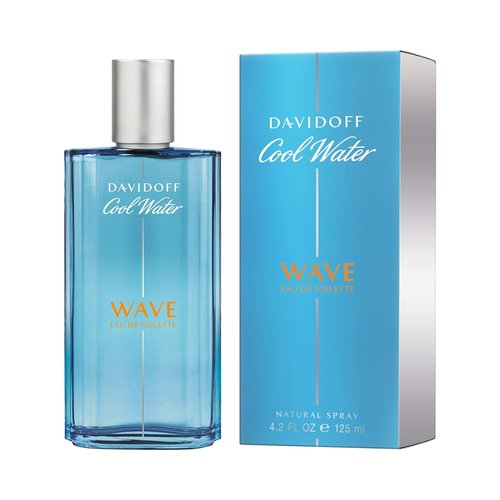 Davidoff Cool Water Wave Eau de Toilette - Fresh Woody Men's Cologne with Sichuan Pepper & Juniper - Long Lasting Fragrance