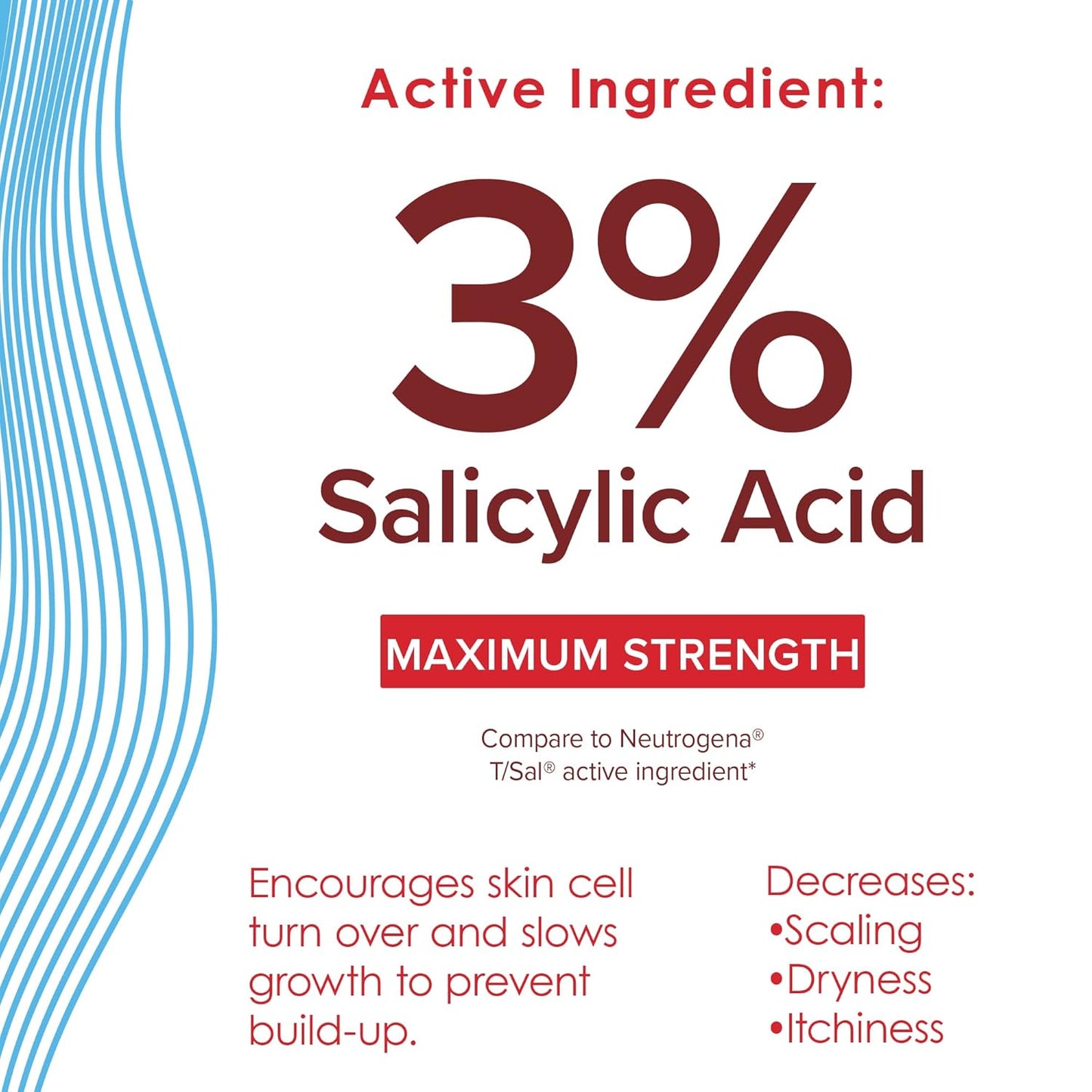 True+Real Salicylic Acid Anti-Dandruff Shampoo - 3% Salicylic Acid Formula, 4.4 Fl Oz