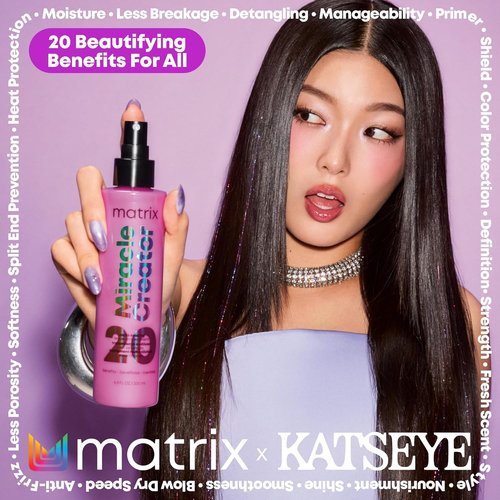 Matrix Miracle Creator Leave-In Conditioner Spray - Moisturizing, Anti-Frizz Heat Protectant for Damaged Hair