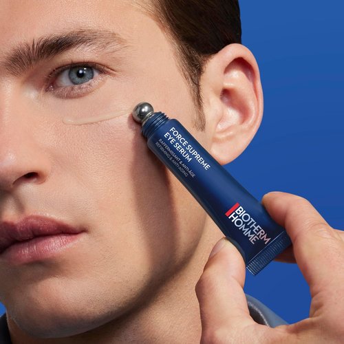 Biotherm Homme Force Supreme Eye Serum - Anti-Wrinkle & Dark Circle Treatment for Men | 0.5 Fl. Oz.