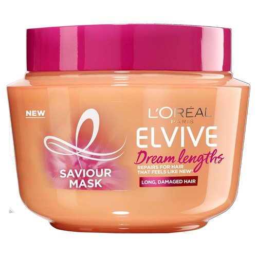 L'Oreal Paris Elvive Dream Lengths Hair Mask - Nourishing Treatment with Castor Oil for Long, Damaged Hair | 300ml