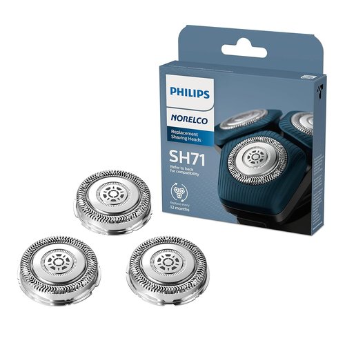 Philips Norelco SH71/52 Shaving Heads - Compatible with Series 5000 & 7000 Shavers | Latest Version