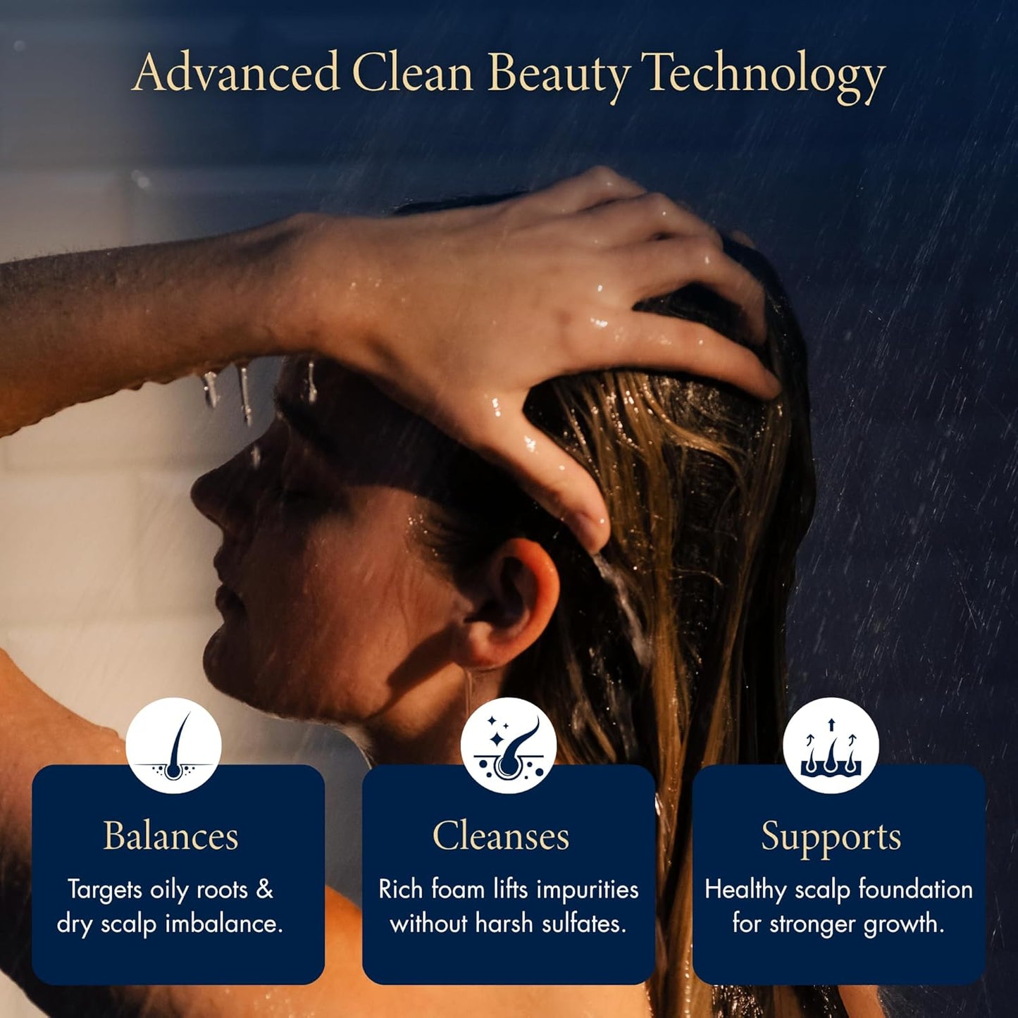 YOLU - Sulfate-Free Shampoo for All Hair Types - Night Repair with Alpine Willow Extract - 10.1 fl oz