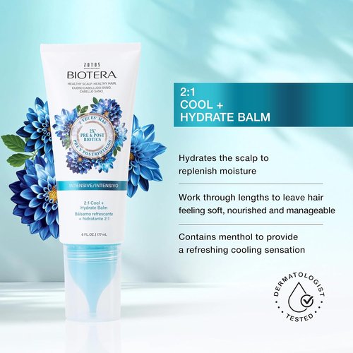 Biotera Intensives Cool + Hydrate Balm Conditioner - Vegan, Paraben & Sulfate Free | 6 Fl Oz