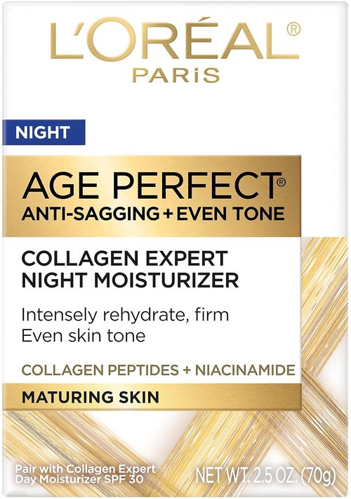 L'Oreal Paris Age Perfect Collagen Expert Night Moisturizer - Anti-Aging & Anti-Wrinkle 2.5 oz