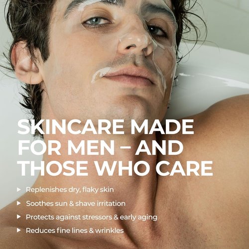 HommeFace Revitalizing Hydrogel Facial Mask Set - Hydrating & Anti-Aging 5ct | Beard-Friendly Korean Skincare