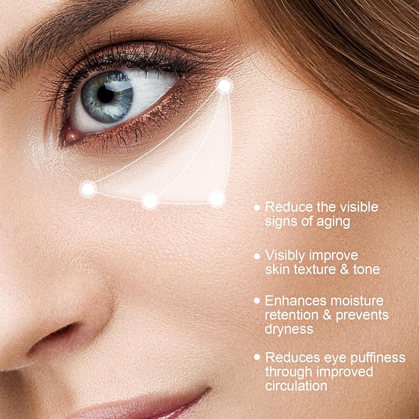 Skiennix Retinol & Caffeine Eye Balm - Smoothing Under Eye Treatment for Dark Circles & Puffiness | 0.35oz/10g