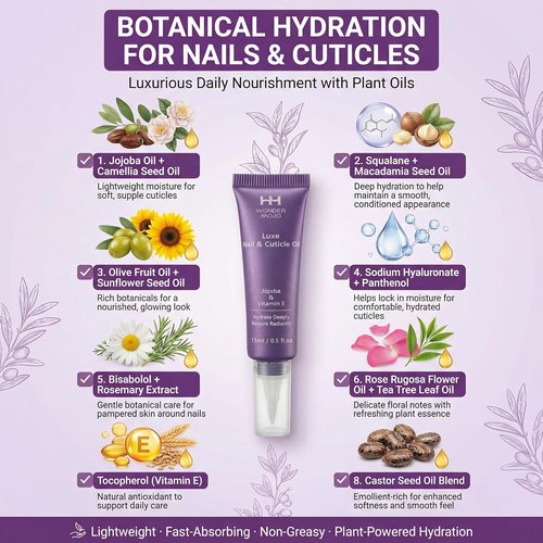 Regine Switzerland Cuticle Oil Pen - Hydrating Nail Moisturizer with Jojoba Oil & Vitamin E, 15ml