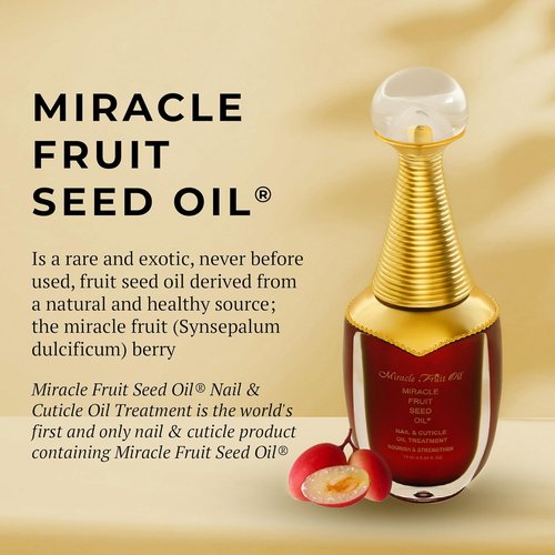 Miracle Fruit Oil Nail Strengthener - 10ml Cuticle Oil for Thin Nails & Growth | Intense Moisture & Protection